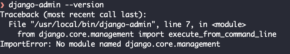 Django-admin --version