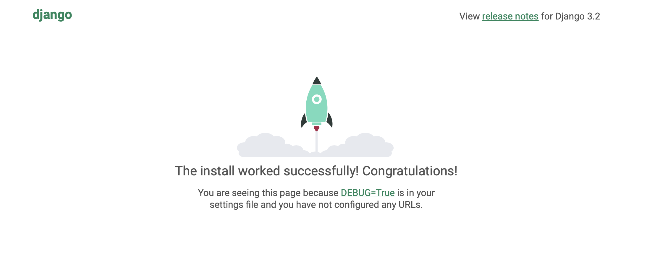 Django Debug Homepage